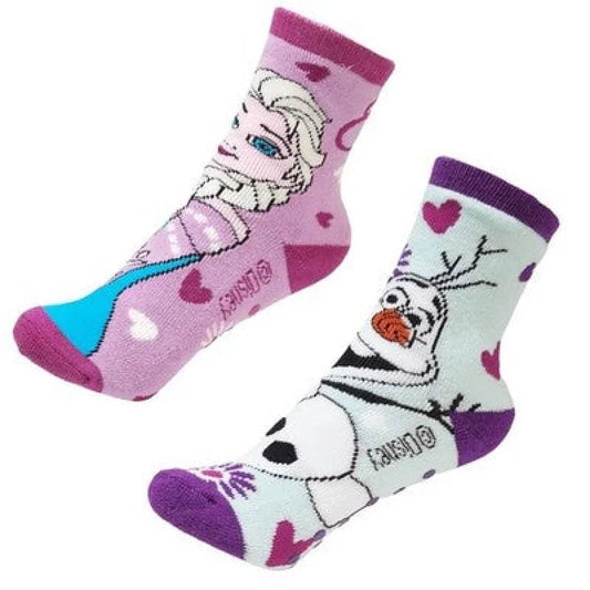 Disney Die Eiskönigin Elsa Olaf Mädchen Kinder ABS Socken im 2er Pack - WS-Trend.de