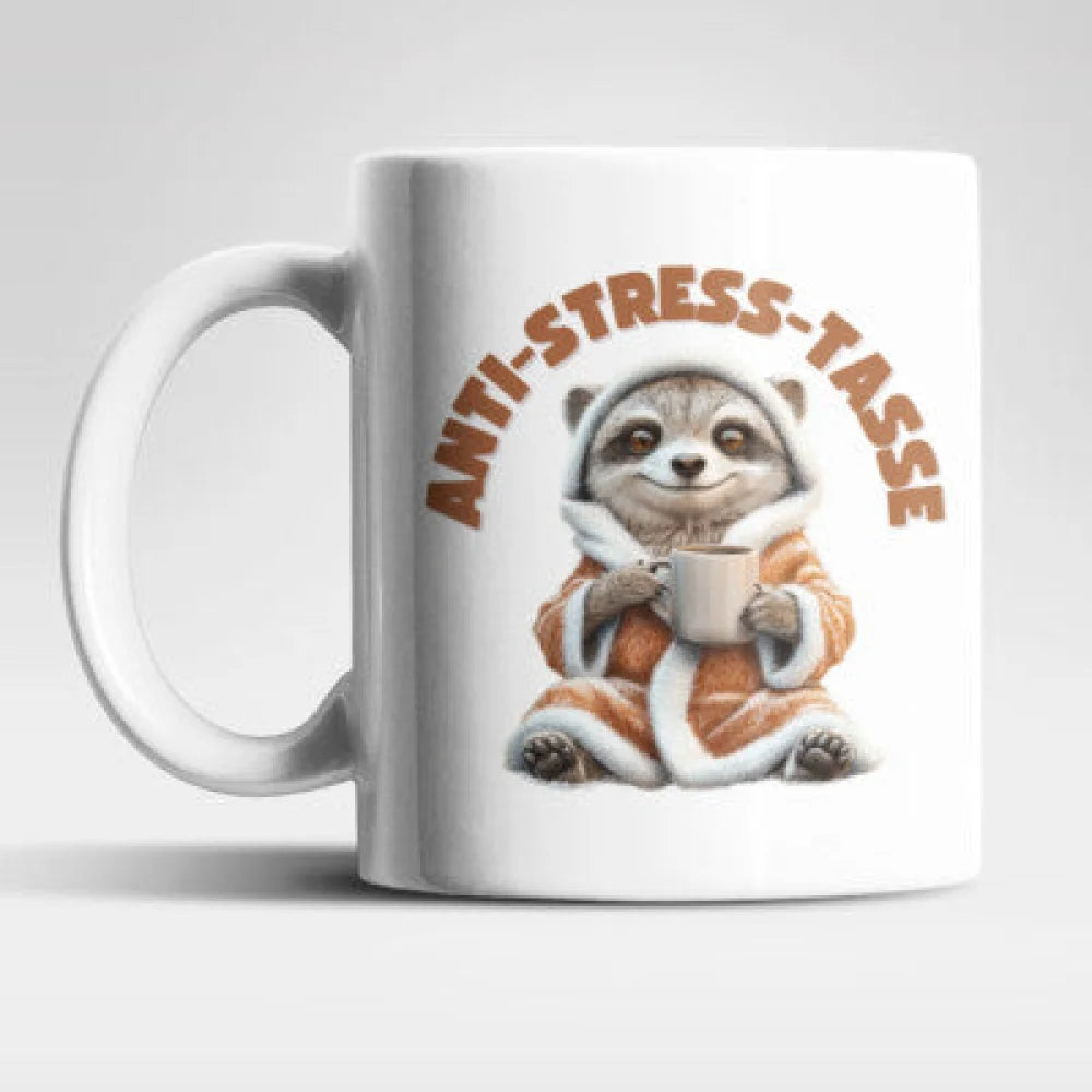 Anti Stress Christmas Erdmännchen Kaffeetasse Teetasse Geschenkidee - WS-Trend.de