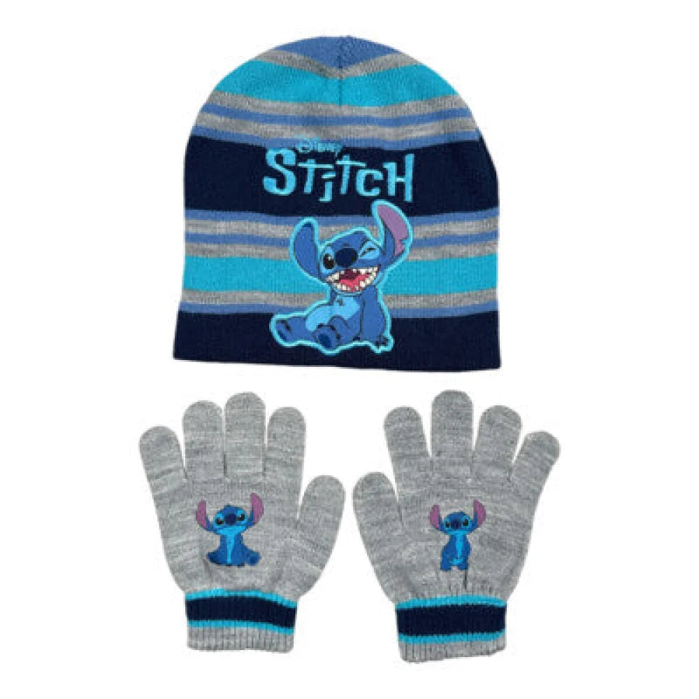 Disney Lilo und Stitch Kinder 2tlg Set Wintermütze Handschuhe Gr.54 - WS-Trend.de