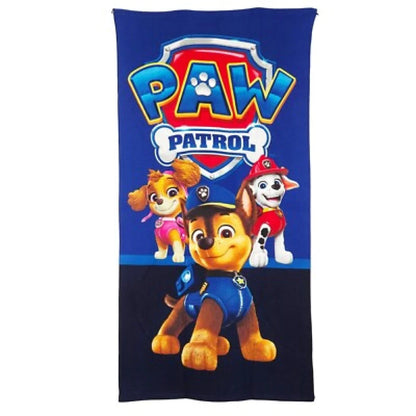 Paw Patrol Chase Rubble Jungen Mikrofaser Strandtuch Badetuch 70x140 cm - WS-Trend.de