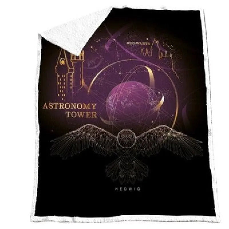 Harry Potter Hogwarts Coral Decke warme Kuscheldecke Wohndecke 130x170 cm - WS-Trend.de