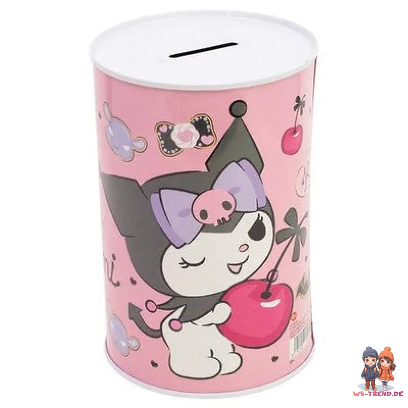 Hello Kitty Kuromi XL Spardose Sparschwein aus Weißblech 1000 ml - WS-Trend.de