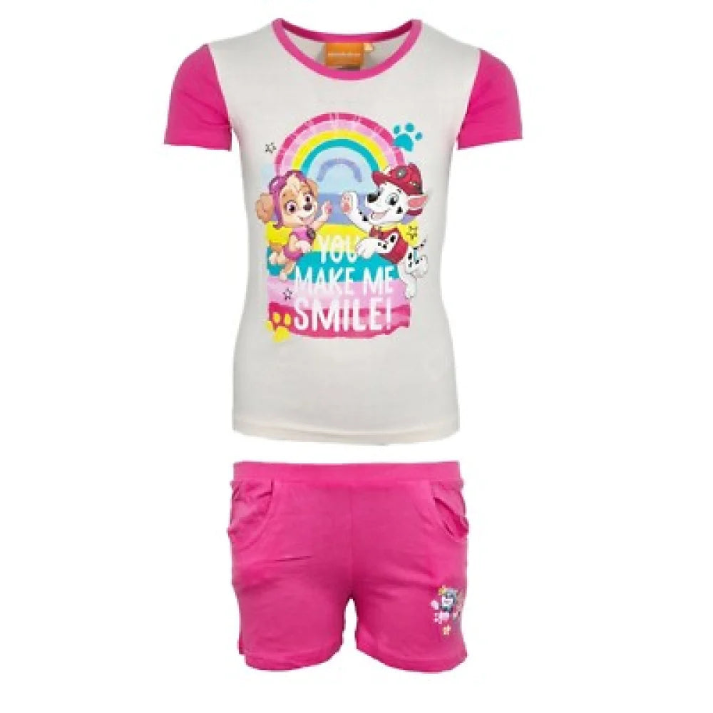 Paw Patrol Skyer Kinder Mädchen Sommerset Shorts plus T-Shirt - WS-Trend.de