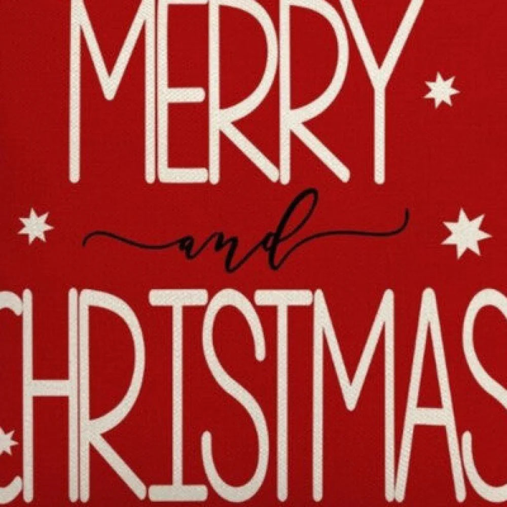 Weihnachten Merry Christmas Kissenbezug Dekokissen 45x45 cm - WS-Trend.de