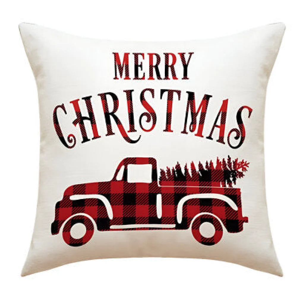 Weihnachten Merry Christmas Kissenbezug Dekokissen 45x45 cm - WS-Trend.de
