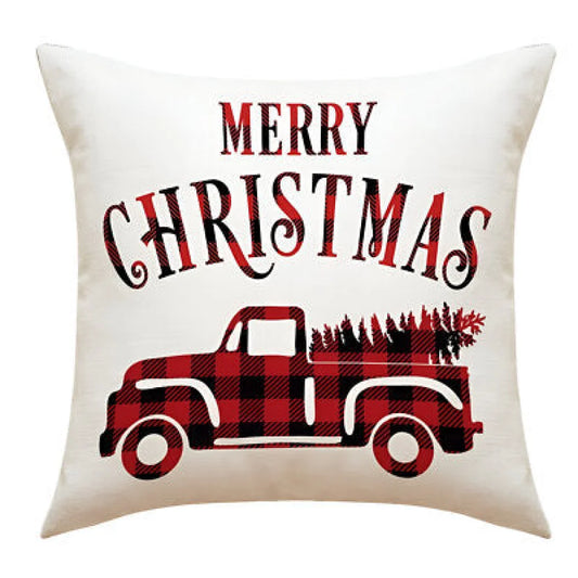 Weihnachten Merry Christmas Kissenbezug Dekokissen 45x45 cm - WS-Trend.de