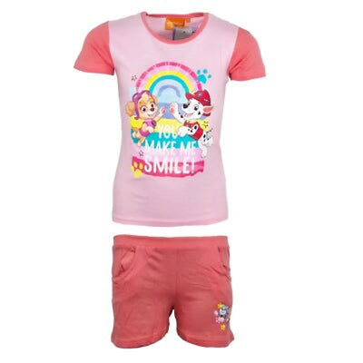 Paw Patrol Skyer Kinder Mädchen Sommerset Shorts plus T-Shirt - Ansicht 2