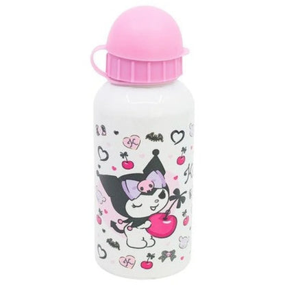 Kuromi Hello Kitty 2 tlg. Lunch Set Brotdose 3 Kammern ALU ATrinkflasche 400 ml - WS-Trend.de