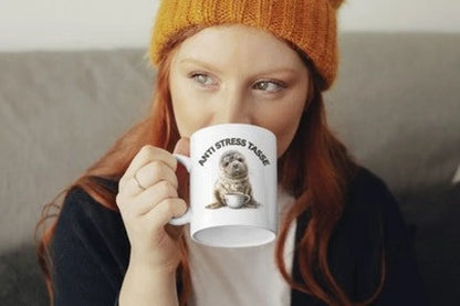 Anti Stress Robbe Kaffeetasse Teetasse Tasse Geschenkidee 325 ml - WS-Trend.de