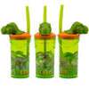 Dinosaurier T-Rex 3D Deckel Kinder Trinkbecher Becher integriertem Halm 360ml