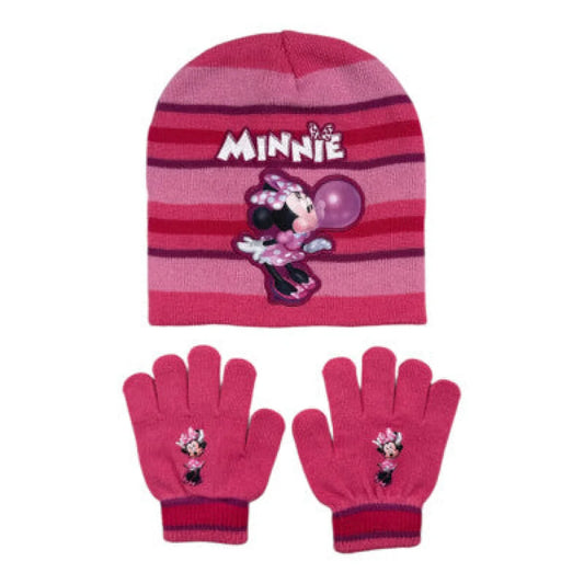 Disney Minnie Maus Kinder Wintermütze plus Handschuhe Gr. 54 - WS-Trend.de