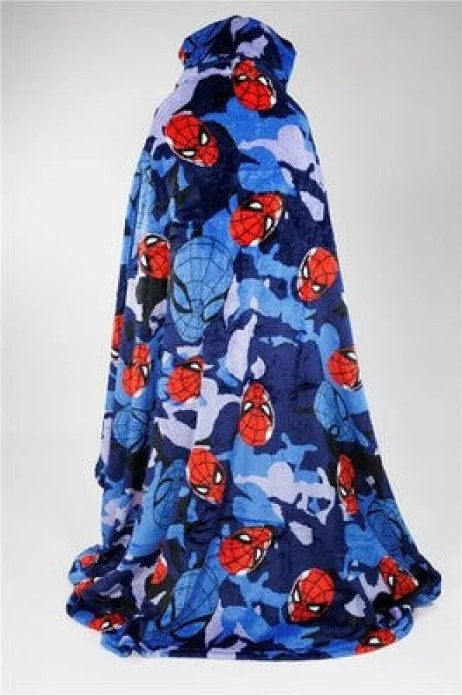 Spider-Man Flanell Decke XL - Warme Kuscheldecke mit Kapuze - WS-Trend.de