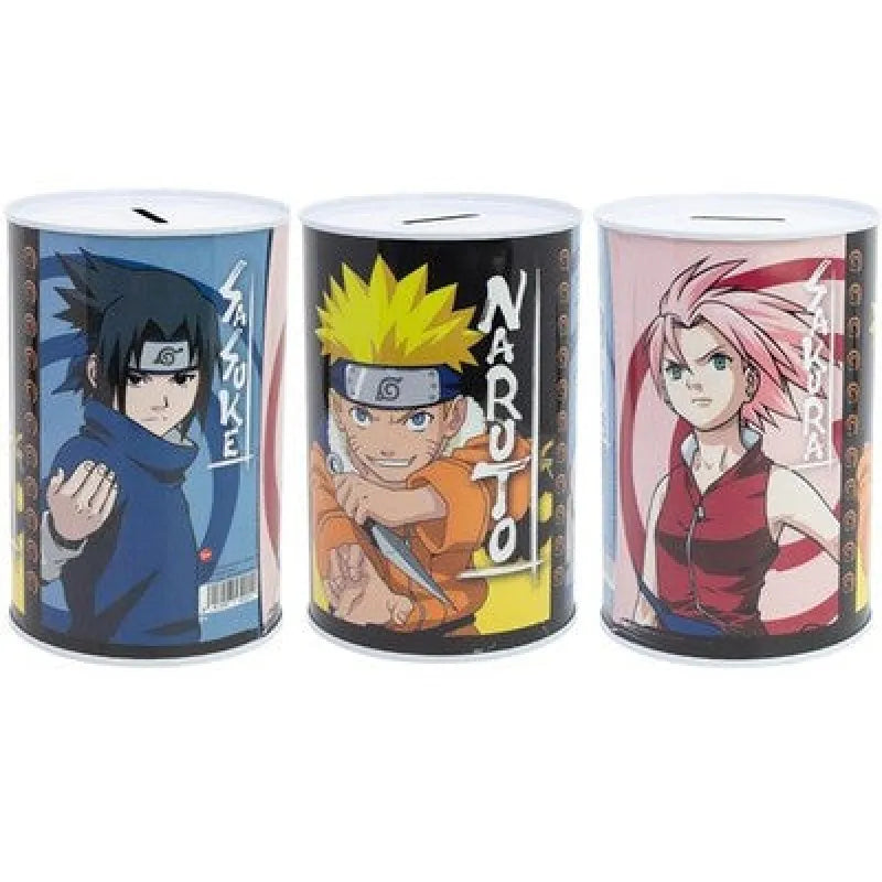 Anime Naruto Sasuke Sakura XL Spardose Sparschwein aus Weißblech 1000 ml - WS-Trend.de