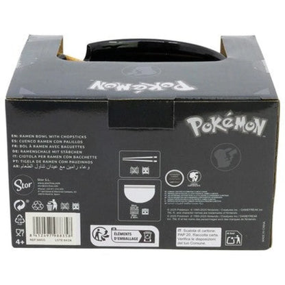 Pokemon Pukachu Ramen Suppen Keramik Schüssel mit Stäbchen 18x10 cm - WS-Trend.de