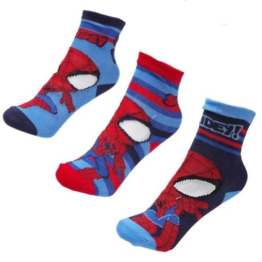 Marvel Spiderman Spidey Sneaker Kinder Socken 3er Pack Gr. 19-30 - WS-Trend.de