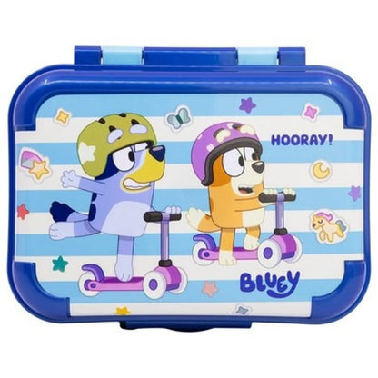 Bluey Bingo Kinder 4 teiliges Set Brotdose Alu Trinkflasche Besteck - WS-Trend.de