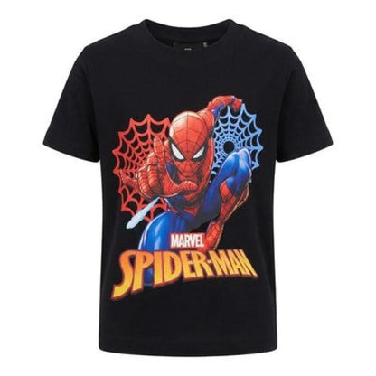 Marvel Spiderman Kinder Jungen T-Shirt Kurzarm Shirt Gr. 98 bis 128 Baumwolle - Blau 104 - WS-Trend.de