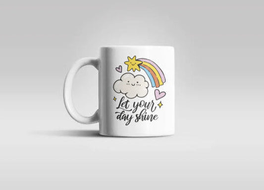 Let Your Day Shine Kaffeetasse Teetasse Geschenkidee - WS-Trend.de