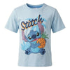 Disney Lilo und Stitch Kinder kurzarm T-Shirt Gr. 98-128 100% Baumrolle - Blau, 104