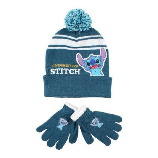 Disney Stitch Herbst 2 tlg Set Wintermütze Handschuhe Gr. 54/56 - WS-Trend.de