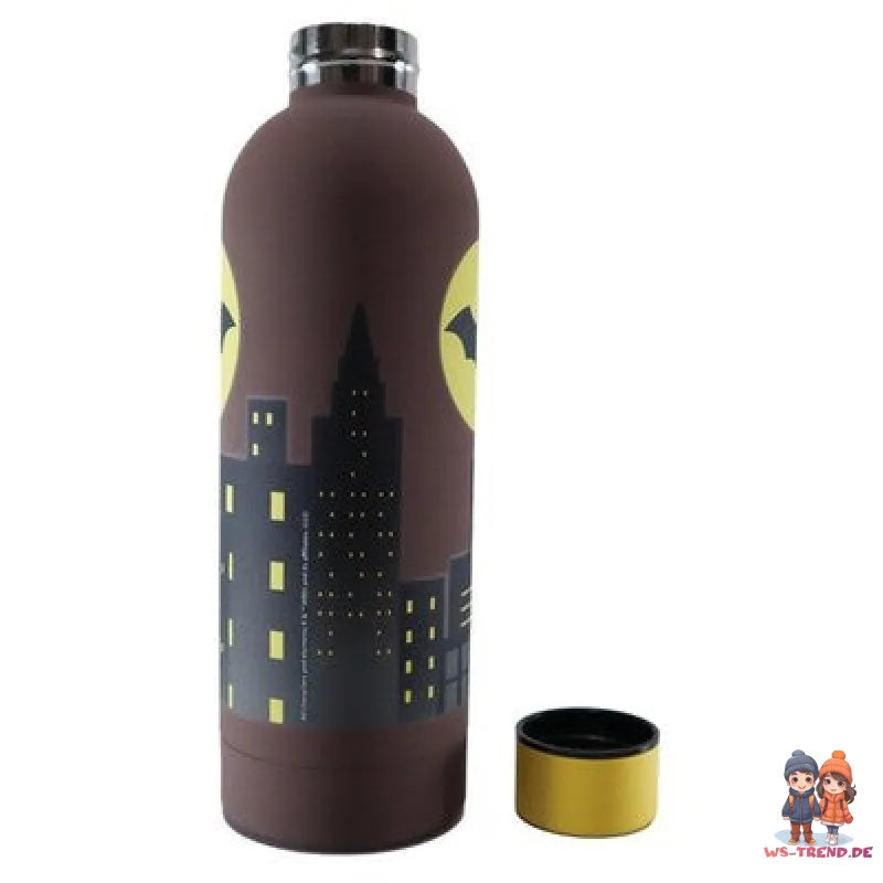 DC Comics Batman Kinder 2 teiliges Set 3 Kammer Brotdose Edelstahl Trinkflasche - WS-Trend.de