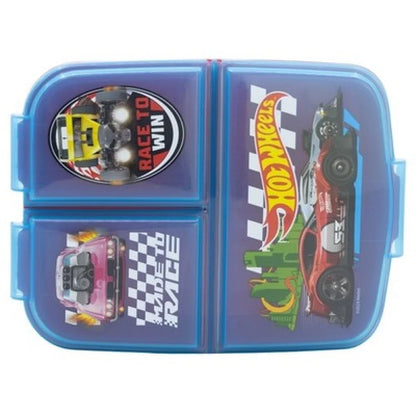 Hot Wheels Race 2 tlg. Lunch Set Brotdose 3 Kammer Becher 350 ml - WS-Trend.de