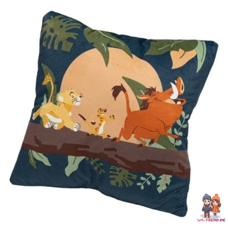 Disney König der Löwen Simba Timon Pumba Kissen Dekokissen Cushion 35x35 cm - WS-Trend.de