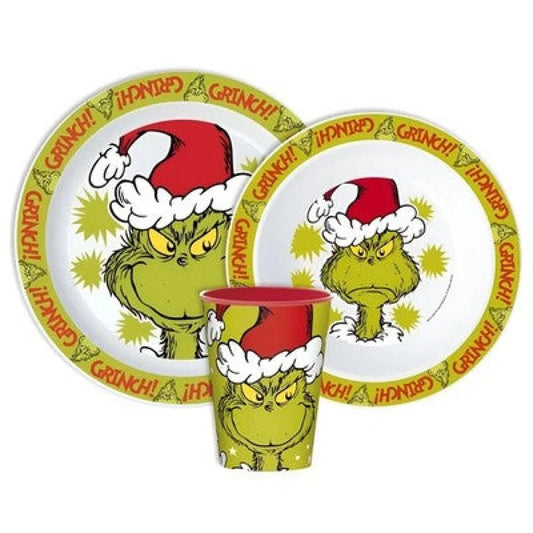 Disney Der Grinch Kinder Geschirr-Set 3 teilig Becher Teller Schüssel - WS-Trend.de