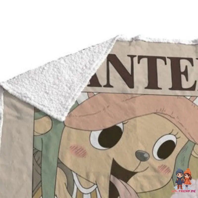 Anime One Piece Chopper Coral Decke warme Kuscheldecke Wohndecke 130x170 cm - WS-Trend.de