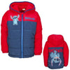 Disney Stitch Kinder Winterjacke Jungen Jacke mit Kapuze