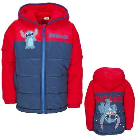 Disney Stitch Kinder Winterjacke Jungen Jacke mit Kapuze - WS-Trend.de