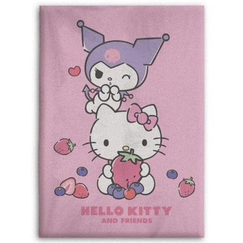 Hello Kitty Kuromi Kinder Fleece Decke warme Kuscheldecke Wohndecke 100x140 cm - WS-Trend.de