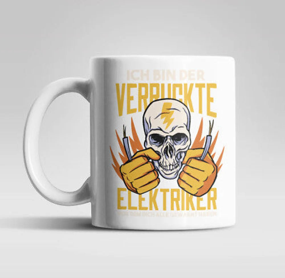 Verrückte Elektriker Kaffeetasse Teetasse Geschenkidee - WS-Trend.de