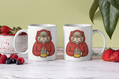 Angry Cat Kater Kaffeetasse Teetasse mit Henkel - WS-Trend.de