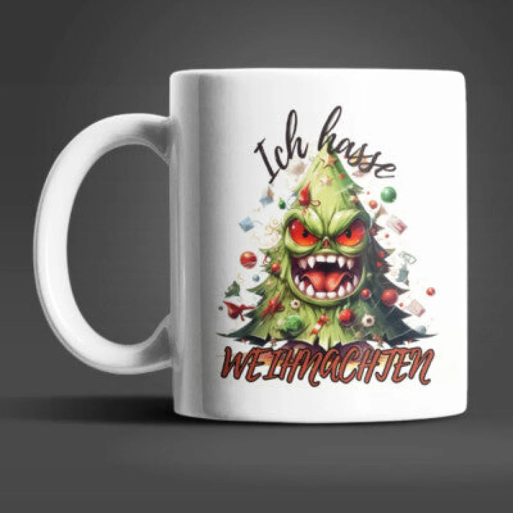 Anti Weihnachten Böser Tannenbaum Kaffeetasse Teetasse - WS-Trend.de