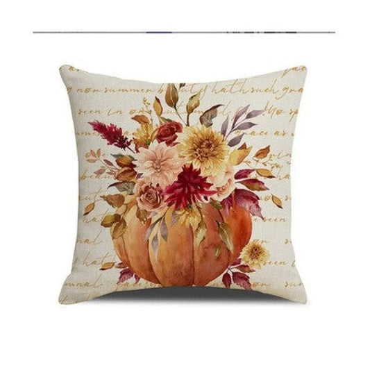 Herbst Motiv 2er Set Kissenbezug Dekokissen 45x45 cm - Bunt E - WS-Trend.de