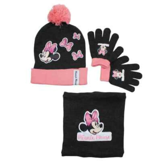 Disney Minnie Maus Set Kinder Wintermütze Snood plus Handschuhe - WS-Trend.de