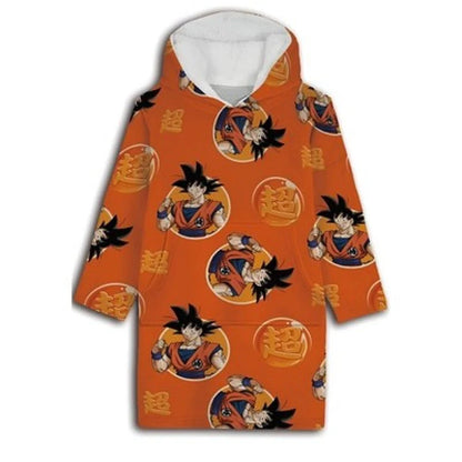 Dragon Ball Super Kuschelponcho mit Ärmeln Kapuze Tasche XS-L - WS-Trend.de