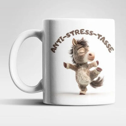 Anti Stress Pferd Yoga Kaffeetasse Teetasse Tasse Geschenkidee 325 ml - WS-Trend.de