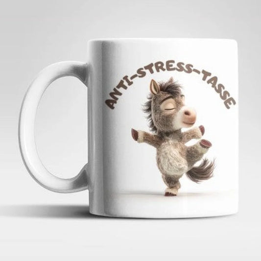 Anti Stress Pferd Yoga Kaffeetasse Teetasse Tasse Geschenkidee 325 ml - WS-Trend.de