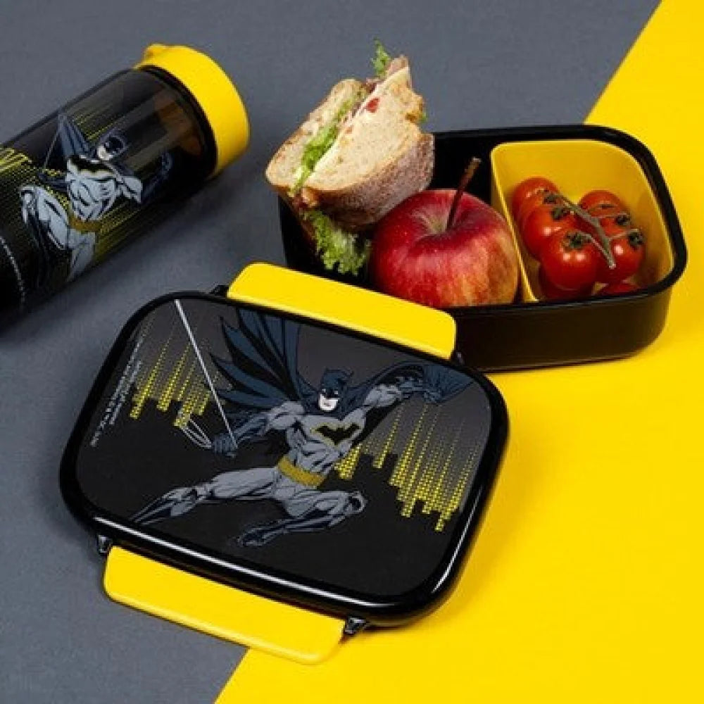 DC Comics Batman Kinder 2 teiliges Set Brotdose Trinkflasche 500 ml - WS-Trend.de