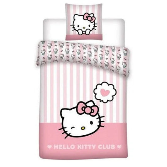 Hello Kitty Mädchen Kinder Bettwäsche 2tlg. Set 135x200 80x80 cm - WS-Trend.de