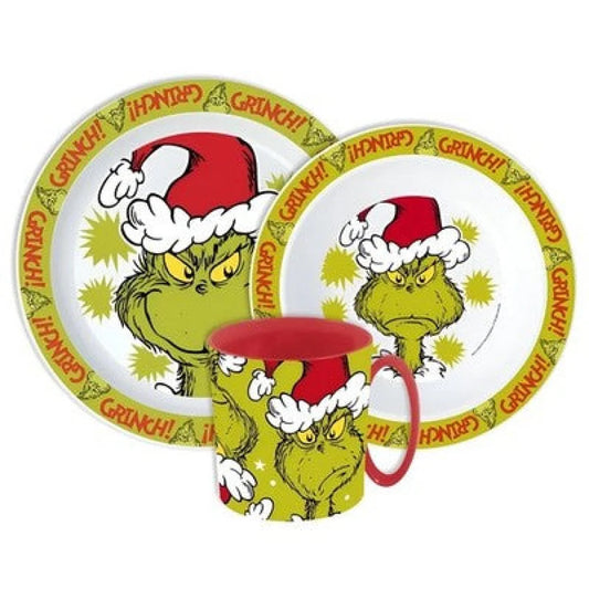 Disney Der Grinch Kinder Geschirr-Set 3 teilig Becher Teller Schüssel - WS-Trend.de