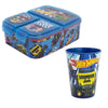 Hot Wheels Race 2 tlg. Lunch Set Brotdose 3 Kammer Becher 260 ml