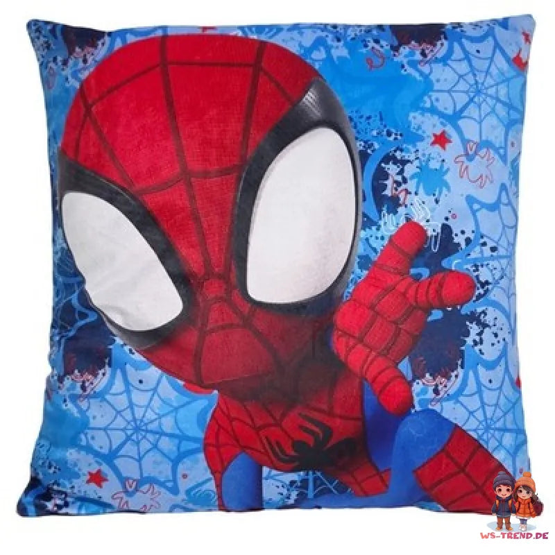 Marvel Spidey Velours Kissen Dekokissen Cushion 35x35 cm beidseitig bedruckt - WS-Trend.de