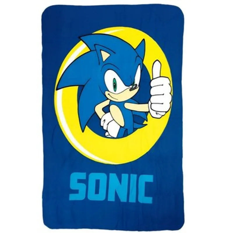 Sonic Prime Kinder Fleece Wohndecke warme Kuscheldecke 100x140 cm - WS-Trend.de