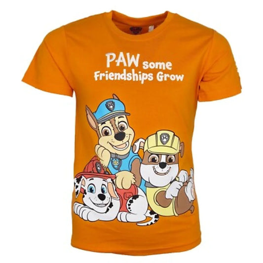 Paw Patrol Chase Rubble Kinder Jungen kurzarm T-Shirt Shirt - WS-Trend.de
