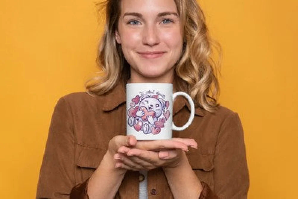 Bärchen Herzen Tasse mit Motiv Kaffeetasse Teetasse Henkel - WS-Trend.de