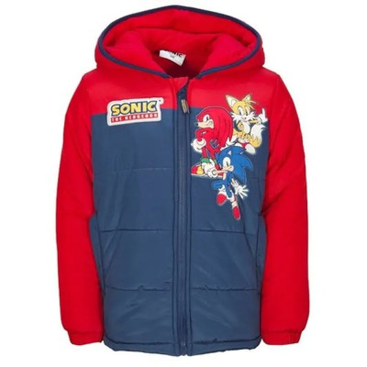 Sonic The Hedgehog Kinder Winterjacke Jungen Jacke mit Kapuze - WS-Trend.de