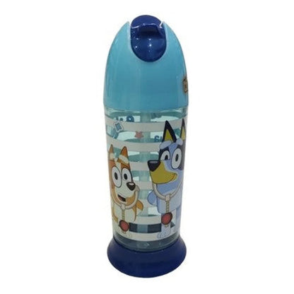 Bluey und Bingo Kinder Trinkflasche mit Halm Flasche Wasserflasche 280 ml - WS-Trend.de